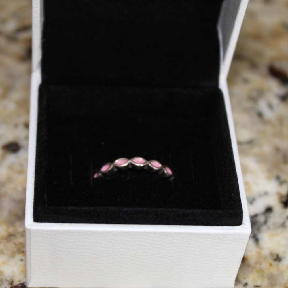 Pandora Ring with Pink accents